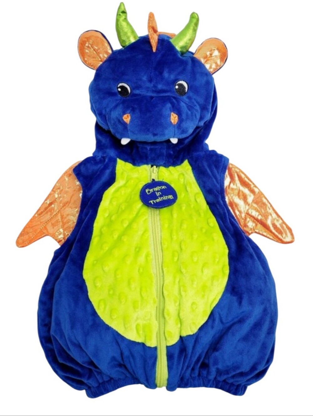 Dream Play Imagine Dragon Costume 3-6 Months Like New Blue Green Orange Plush